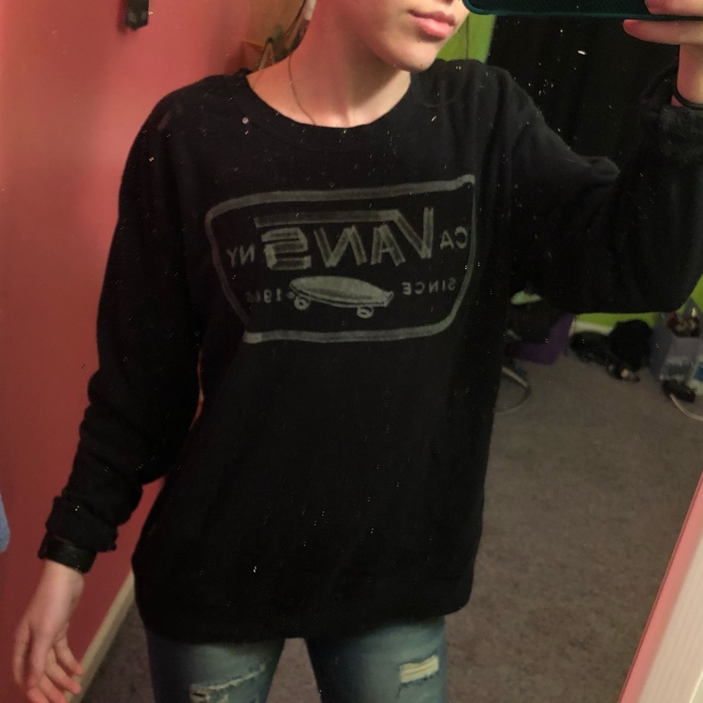 vans crew neck sweatshirt